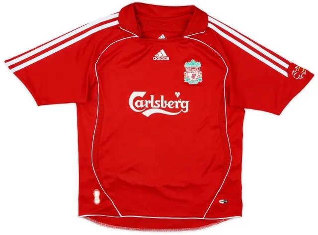 adidas 2006-08 Liverpool Home Shirt - 8/10 - (M.Boys)