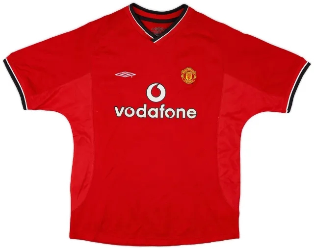 Umbro 2000-02 Manchester United Home Shirt - 7/10 - (L.Boys)