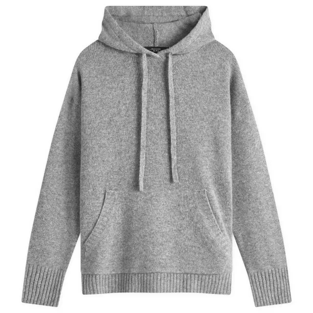 Weekend by Max Mara Women's Scenico Knitted Hoodie Medium Grey