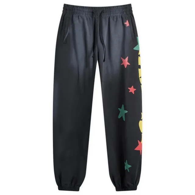 Palm Angels Men's Paradise Palm Sweat Pants Black/Yellow