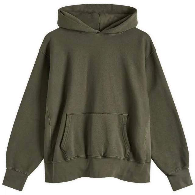 Les Tien Men's Heavyweight Hoodie Washed Forest