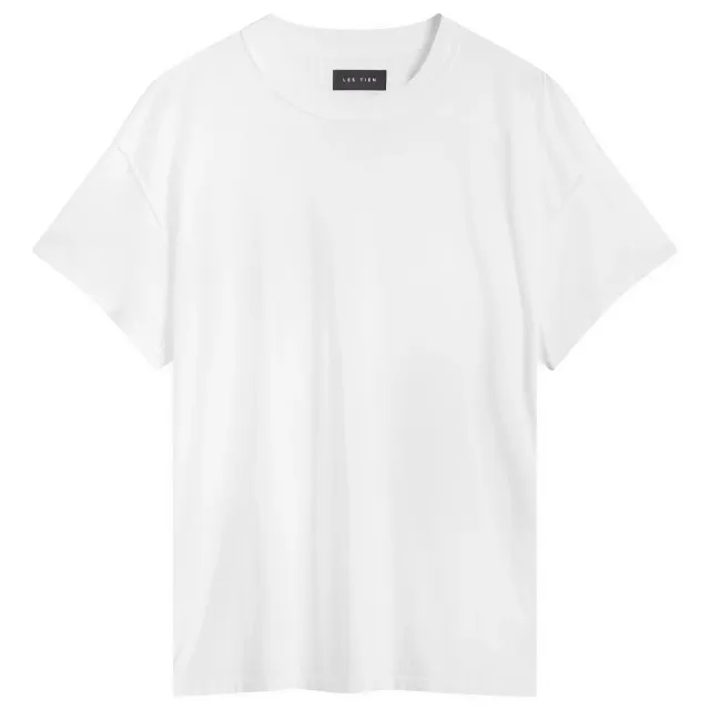 Les Tien Men's Lightweight Inside Out T-Shirt White