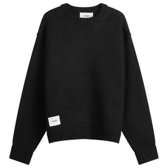 WTAPS Men's 05 Intarsia Motif Sweater Black