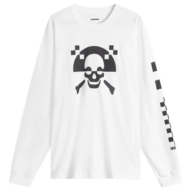 Neighborhood Men's LS-5 Long Sleeve T-Shirt White
