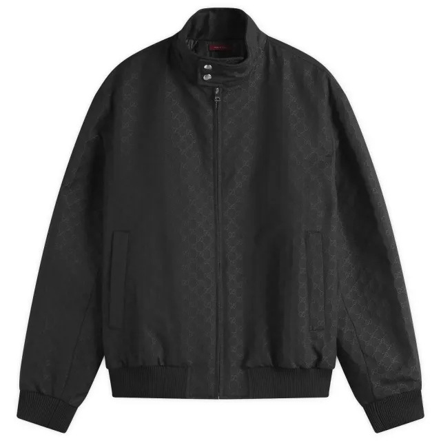 Gucci Men's Cotton Ripstop GG Blouson Black