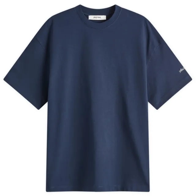about:blank Chain Stitch T-Shirt - Presented by END. Navy