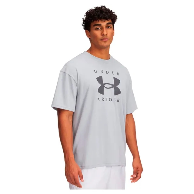 Men's  Under Armour  Heavyweight Oversized Branded Short Sleeve Mod Gray / Castlerock 3XL