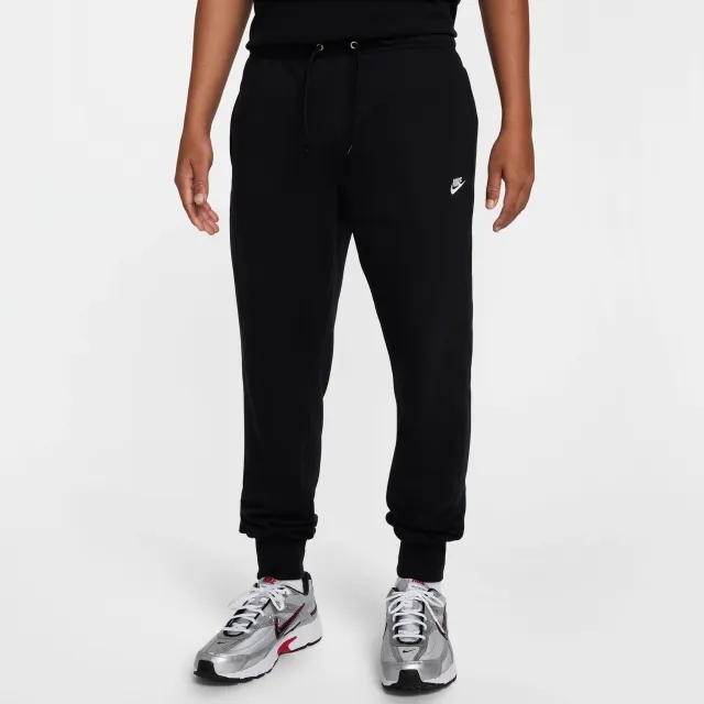 Nike Club Men's French Terry Joggers - Black - Cotton/Polyester