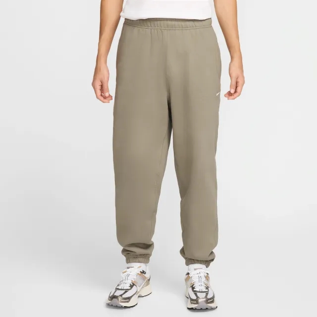 Nike Solo Swoosh Men's Fleece Trousers - Green - Cotton/Polyester