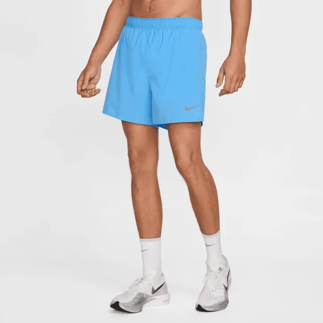 Men's Nike Challenger 5in Shorts in Blue/Silver