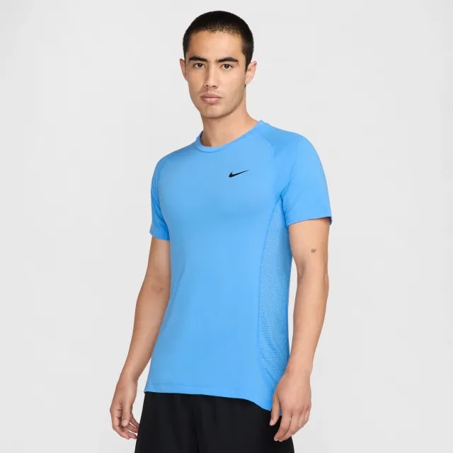 Nike Flex Rep Men's Dri-FIT Short-Sleeve Fitness Top - Blue - Polyester/Cotton