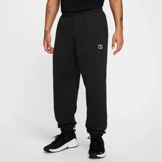 Nike Gym Heritage Men's Dri-FIT Fleece Fitness Trousers - Black - Polyester/Cotton