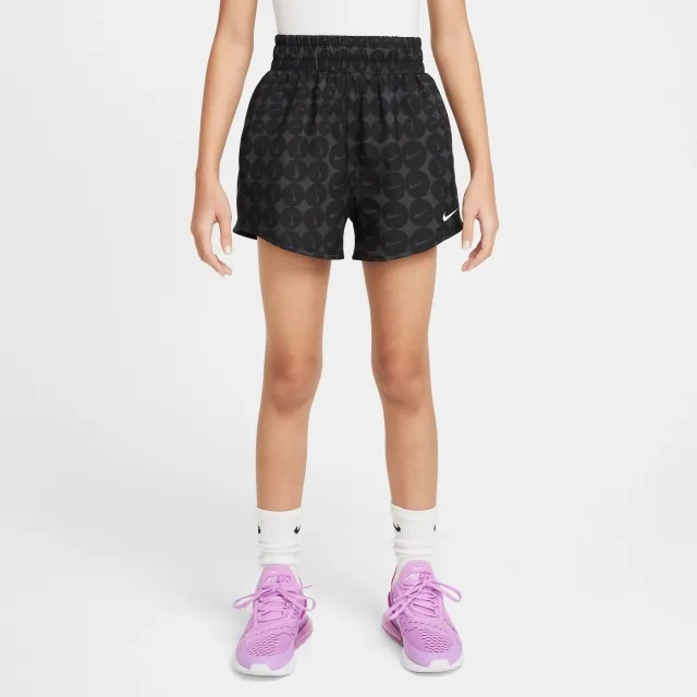 Nike One Older Kids' (Girls') Woven Training Shorts - Black - Polyester