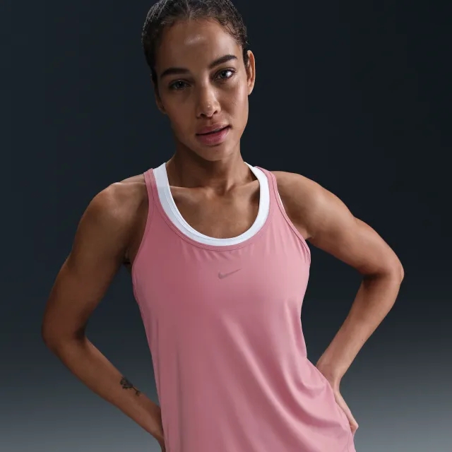 Nike One Classic Women's Dri-FIT Strappy Tank Top - Pink - Polyester/Elastane