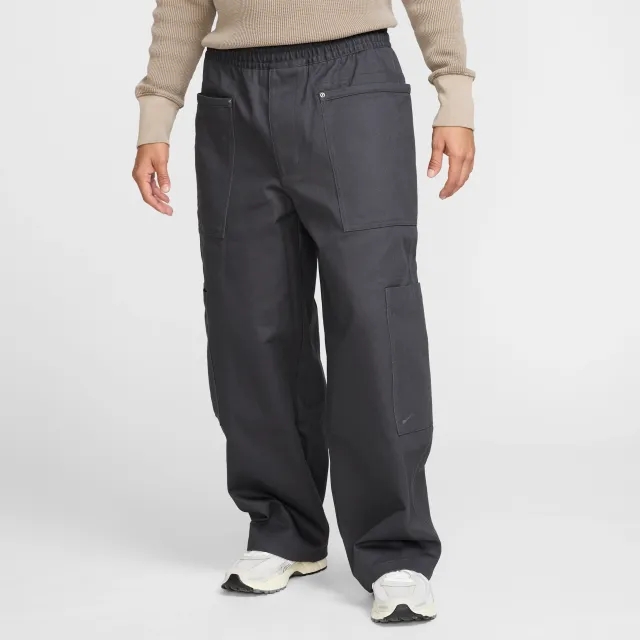 Nike Life Men's Utility Trousers - Grey - Cotton