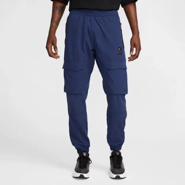 Nike Sportswear Air Max Men's Woven Cargo Trousers - Blue - Nylon/Elastane