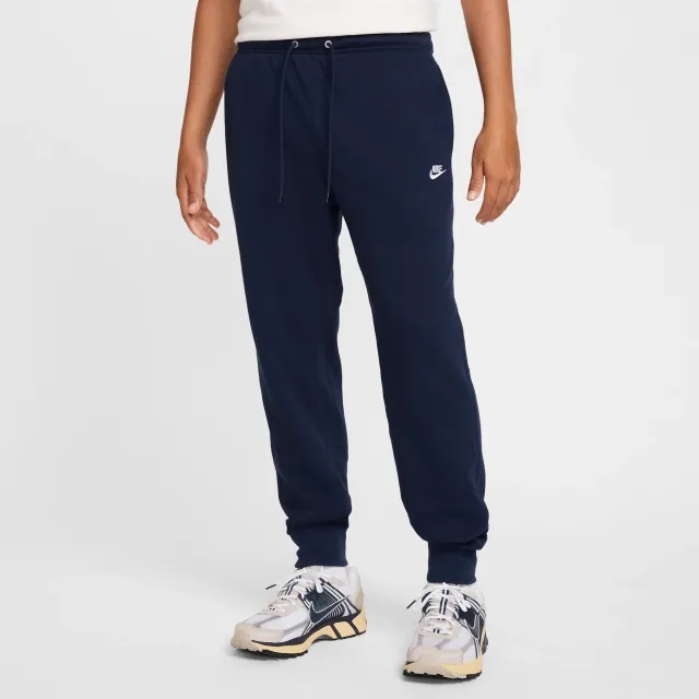 Nike Club Men's French Terry Joggers - Blue - Cotton/Polyester