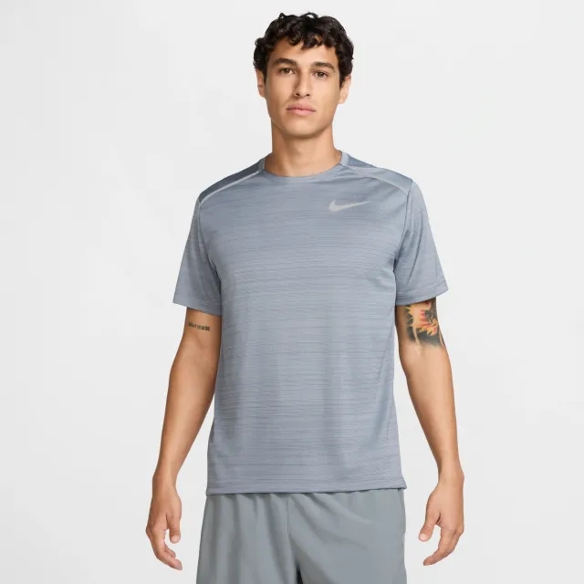 Nike Miler 1.0 T-Shirt - Grey - Mens
