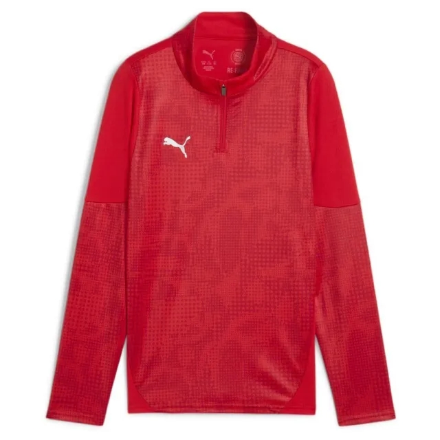 Puma Training Shirt Teamcup 1/4 Zip - ['Red']