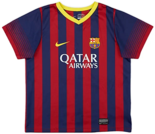 Nike 2013-14 Barcelona Home Shirt - 8/10 - (7-8 Years)
