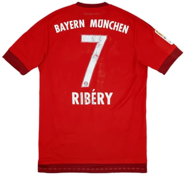 adidas 2015-16 Bayern Munich Home Shirt Ribery #7 - 4/10 - (S)