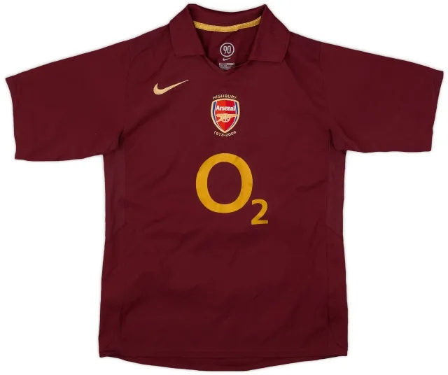 Nike 2005-06 Arsenal Home Shirt - 9/10 - (L.Boys)