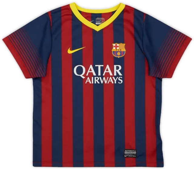 Nike 2013-14 Barcelona Home Shirt - 9/10 - (6-7 Years)