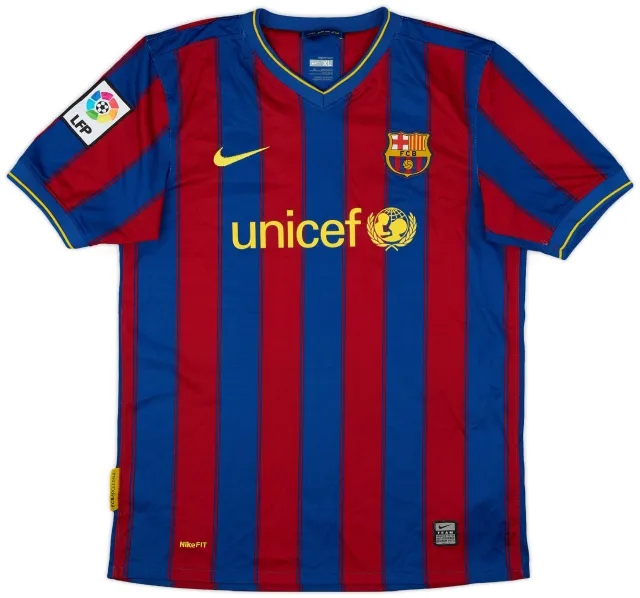 Nike 2009-10 Barcelona Home Shirt - 9/10 - (XL.Boys)