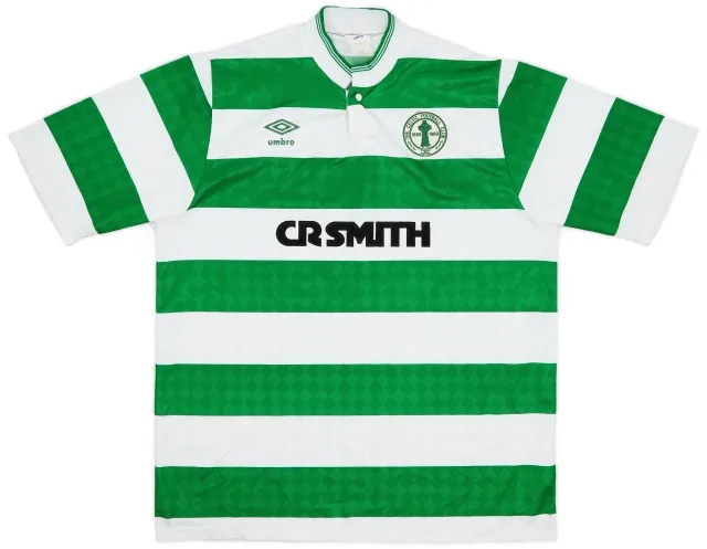 Umbro 1987-89 Celtic Centenary Home Shirt - 8/10 - (L)