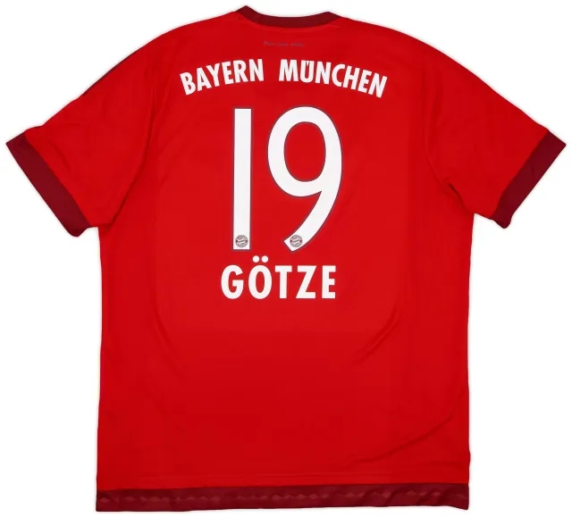 adidas 2015-16 Bayern Munich Home Shirt Gotze #19 - 6/10 - (XL)