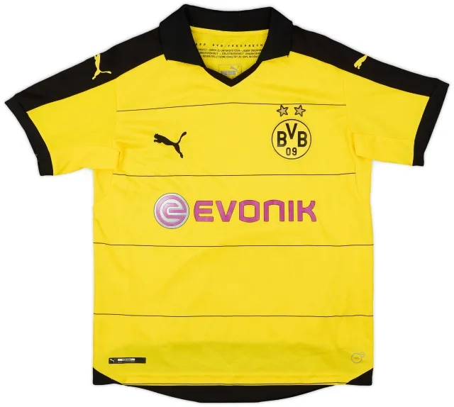 Puma 2015-16 Borussia Dortmund Home Shirt - 7/10 - (XL.Boys)