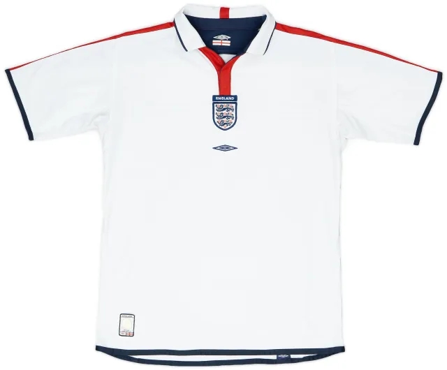 Umbro 2003-05 England Home Shirt - 6/10 - (XL.Boys)