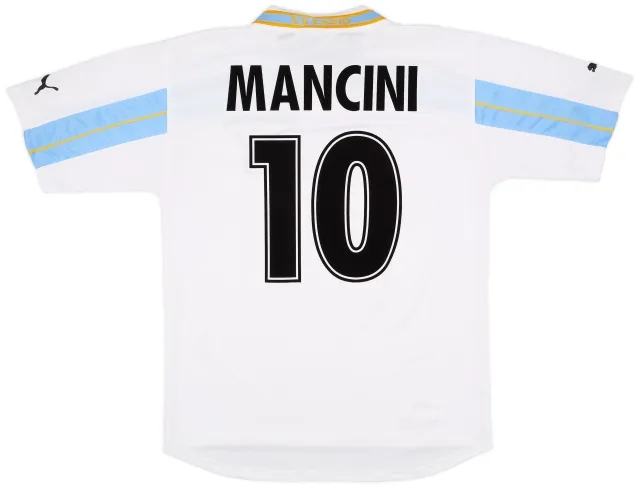 Puma 1999-00 Lazio Centenary Home Shirt Mancini #10 - 7/10 - (L)