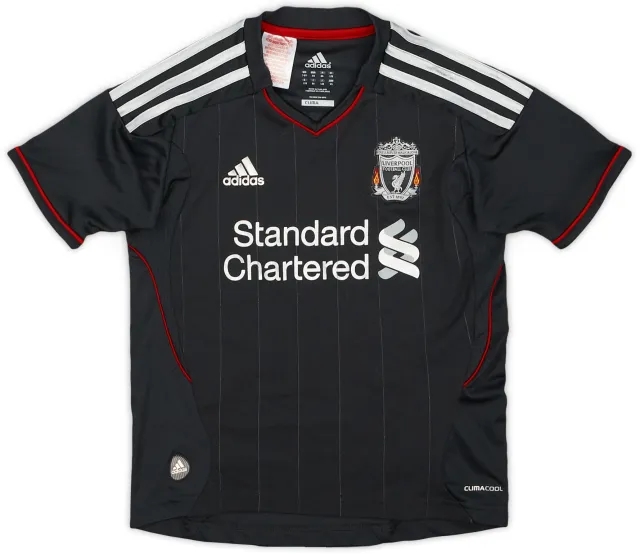 adidas 2011-12 Liverpool Away Shirt - 8/10 - (7-8 Years)