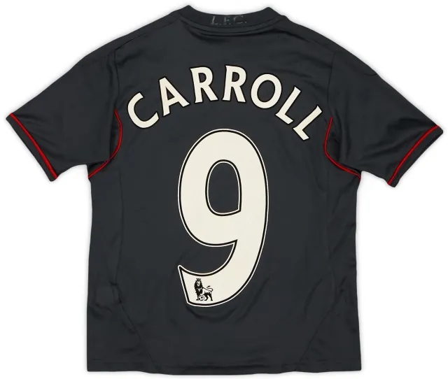 adidas 2011-12 Liverpool Away Shirt Carroll #9 - 6/10 - (7-8 Years)