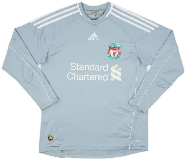 adidas 2010-12 Liverpool GK Shirt - 9/10 - (L.Boys)