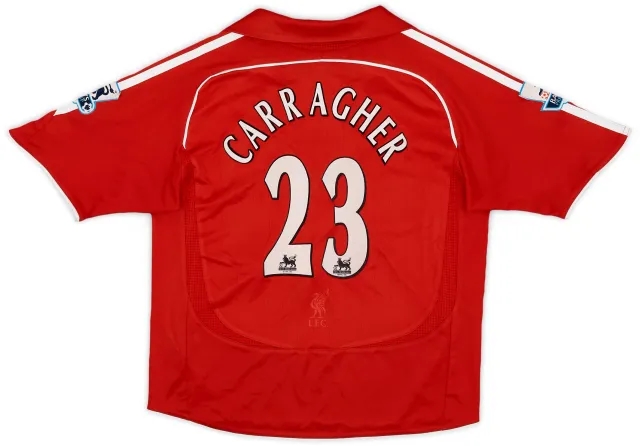adidas 2006-08 Liverpool Home Shirt Carragher #23 - 5/10 - (S.Boys)