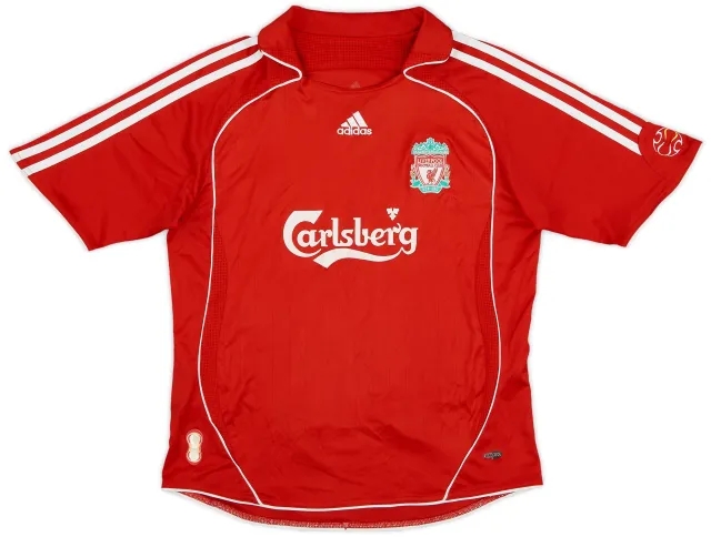 adidas 2006-08 Liverpool Home Shirt - 8/10 - (M.Boys)