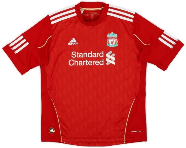 adidas 2010-12 Liverpool Home Shirt - 8/10 - (M.Boys)