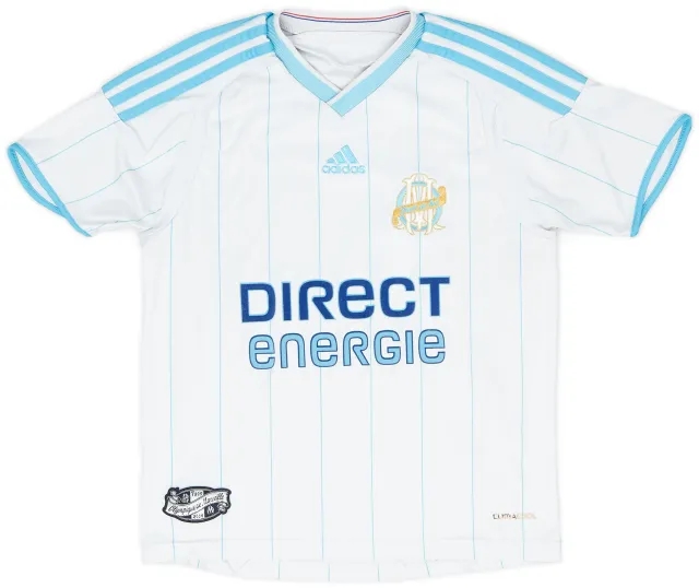 adidas 2009-10 Olympique Marseille Home Shirt - 6/10 - (S.Boys)