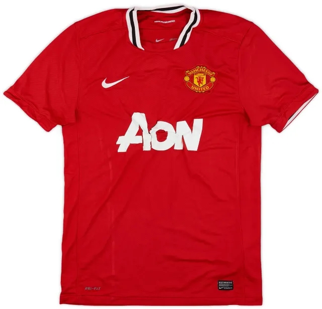 Nike 2011-12 Manchester United Home Shirt - 4/10 - (M)