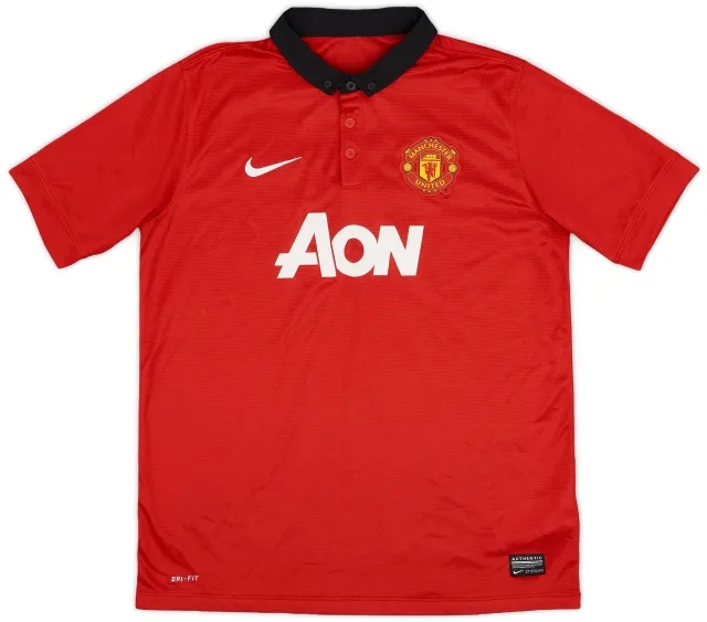 Nike 2013-14 Manchester United Home Shirt - 9/10 - (XL.Boys)
