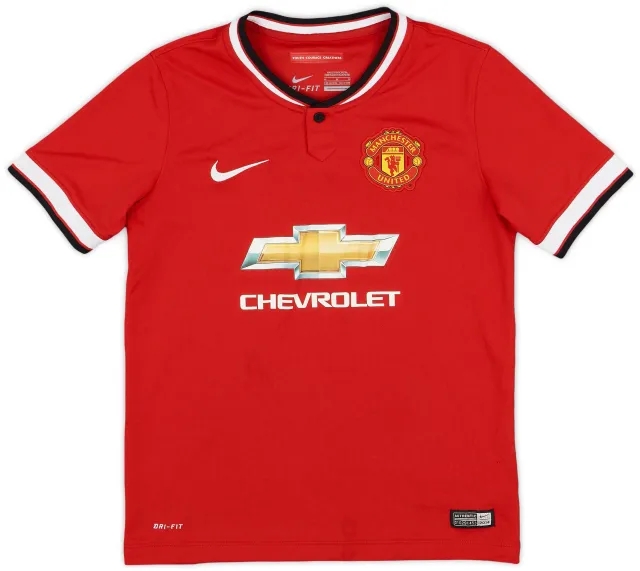 Nike 2014-15 Manchester United Home Shirt - 8/10 - (M.Boys)