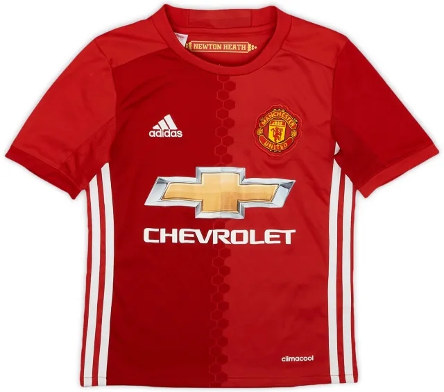 adidas 2016-17 Manchester United Home Shirt - 7/10 - (S.Boys)