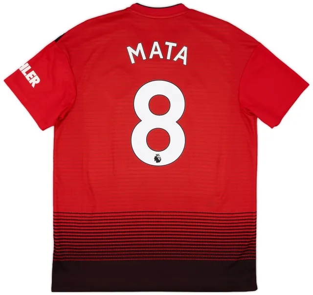 adidas 2018-19 Manchester United Home Shirt Mata #8 (L)