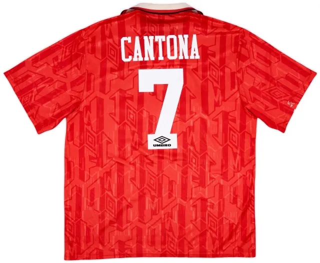 Umbro 1992-94 Manchester United 'Champions' Home Shirt Cantona #7 - 5/10 - (XXL)