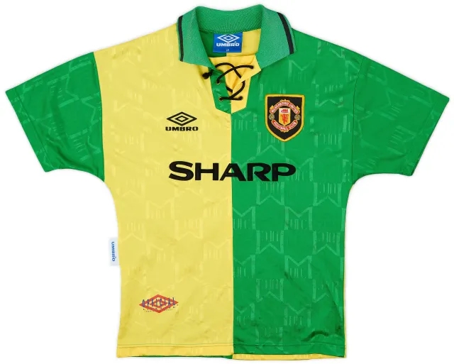 Umbro 1992-94 Manchester United Third Shirt - 8/10 - (L.Boys)
