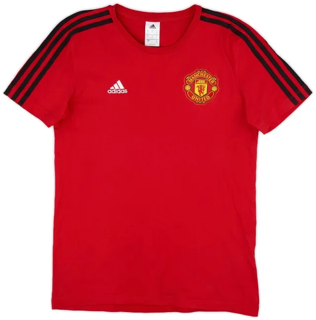 2017-18 Manchester United adidas Cotton Tee - 9/10 - (S)