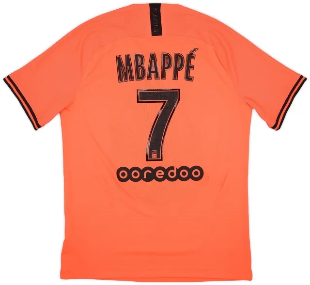 Nike 2019-20 Paris Saint-Germain Authentic Away Shirt Mbappe #7 - 9/10 - (L)