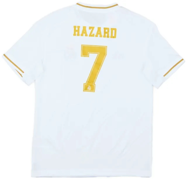 adidas 2019-20 Real Madrid Home Shirt Hazard #7 - 9/10 - (M.Boys)